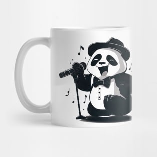 An Antropomorphic Cute Panda Jazz Singer Mug